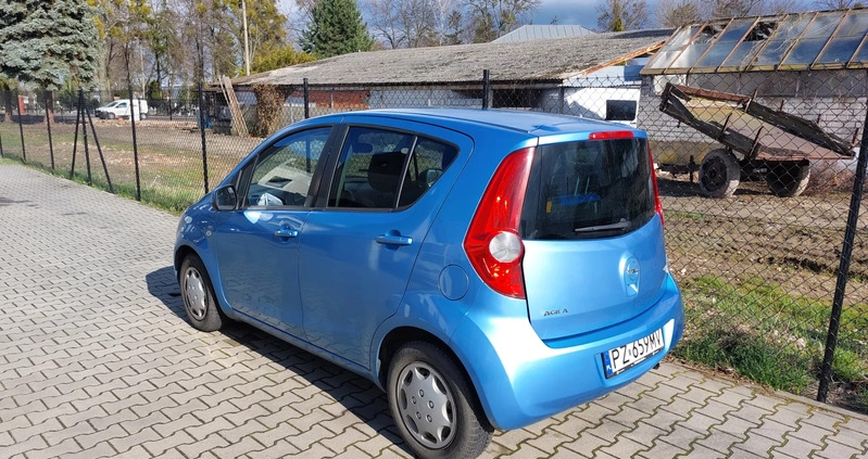 Opel Agila cena 9500 przebieg: 85952, rok produkcji 2008 z Luboń małe 92